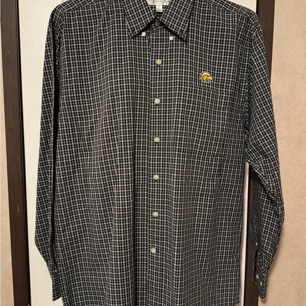 Southern Miss/USM Black Checkered Men's Button up Shirt